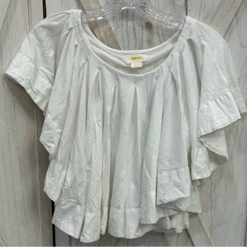 Anthropologie NWT Women’s unique White top - Picture 10 of 14